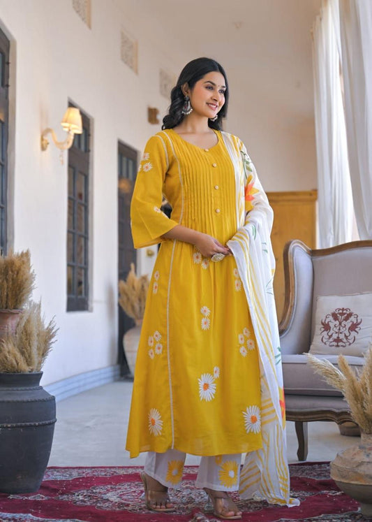 Noorani – Sunshine Bloom Kurta Set