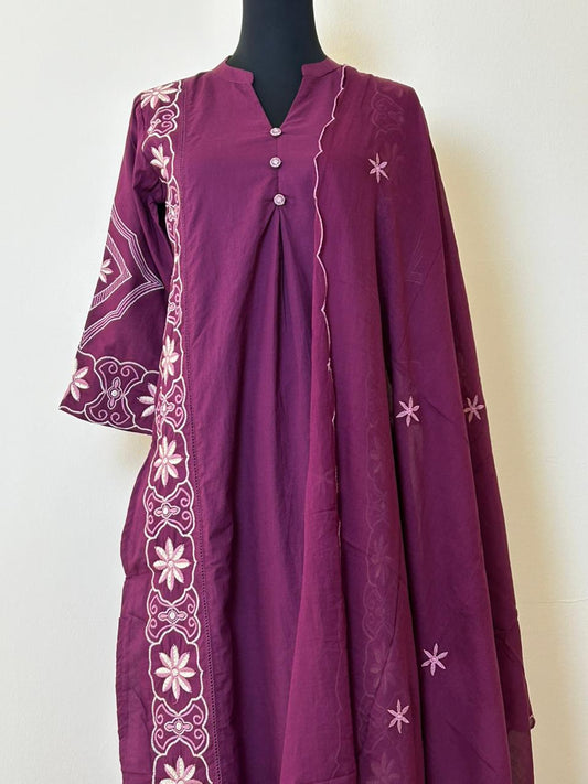 Jaipuri Embroidery three piece set