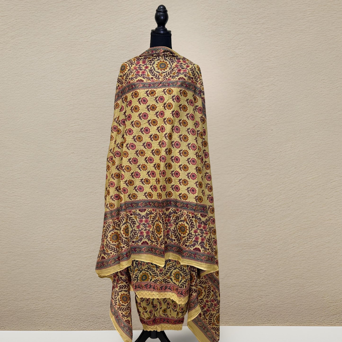 Yellow floral Kurthi