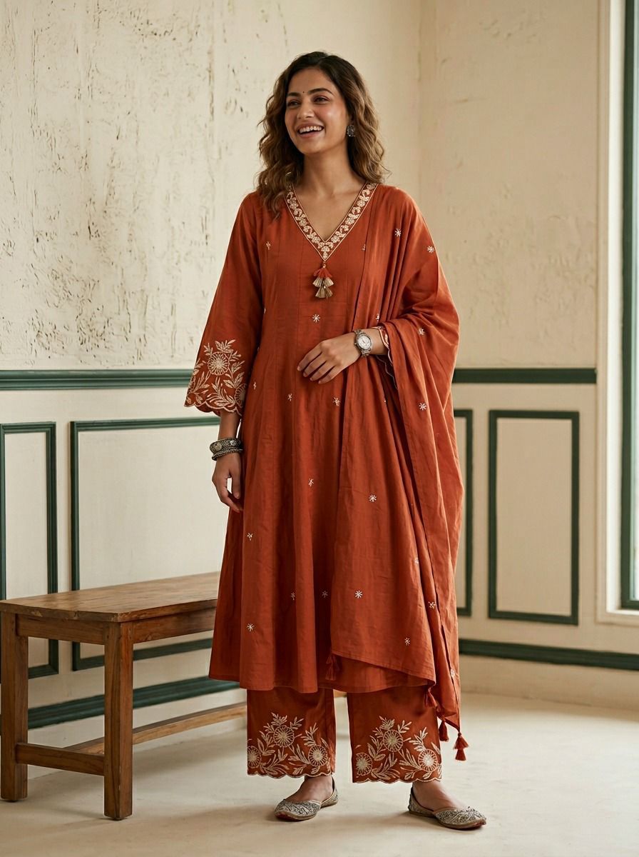 Masakali Slub Cotton Farsi Set