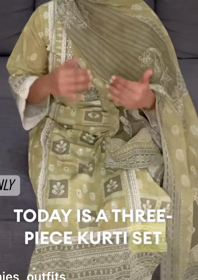 Three Piece Pastel Green