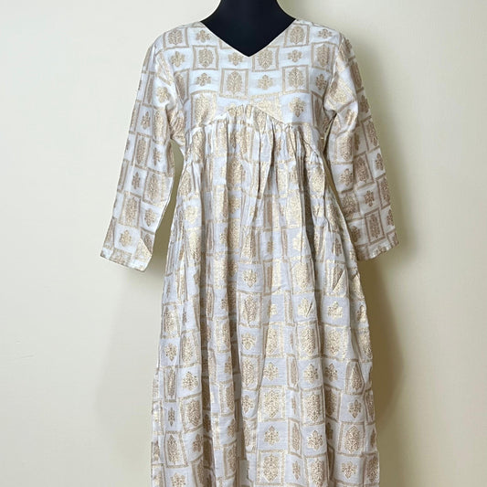 Kasavu Top sqaure design